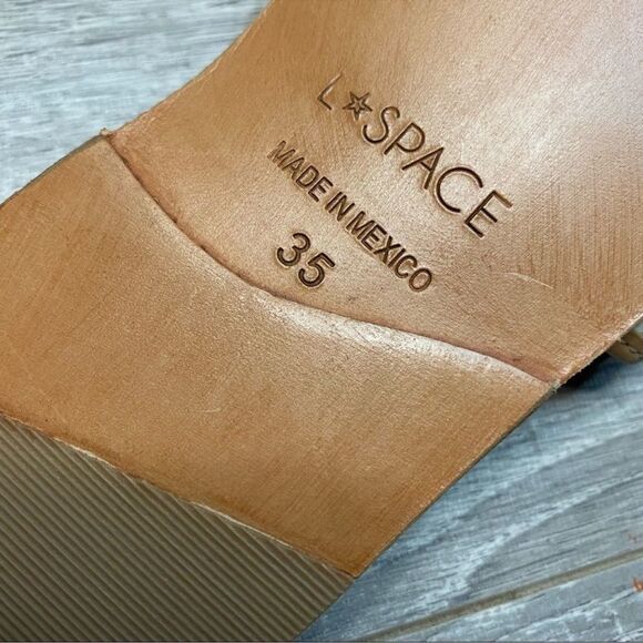 L*Space x Revolve Zumba Sandal Tan Women’s size 35 / 5 NEW - Picture 6 of 8